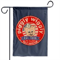 Piggly Wiggly Self Service Vintage Garden Flag — Decorative Flags