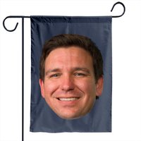 Drapeau de jardin Ron Desantis avec le visage du gouverneur de Floride — Drapeaux décoratifs