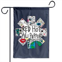 Red Hot Chili Peppers Men's Doodle Logo Garden Flag — Decorative Flags