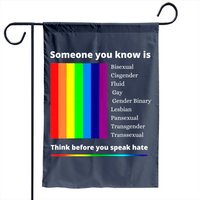 Lgbtq Ally Garden Flag with Rainbow Design — Decorative Flags