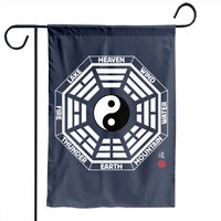 Tao Symbol Garden Flag Tai Chi Bagua Fuxi Yin Yang — Decorative Flags