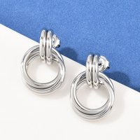 Boucles d'oreilles à clou en acier inoxydable 304 - 22,5x15mm — Bijoux fantaisie
