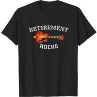 T-shirt pour hommes Retirement Rocks Acoustic Guitar Old Rockers — T-shirts pour hommes