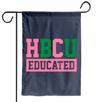 Hbcu Educated 1908 Pink and Green Garden Flag — Decorative Flags