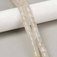 Brins de perles en agate naturelle, colonne, 9-10mm, trou de 1mm, 40pcs
