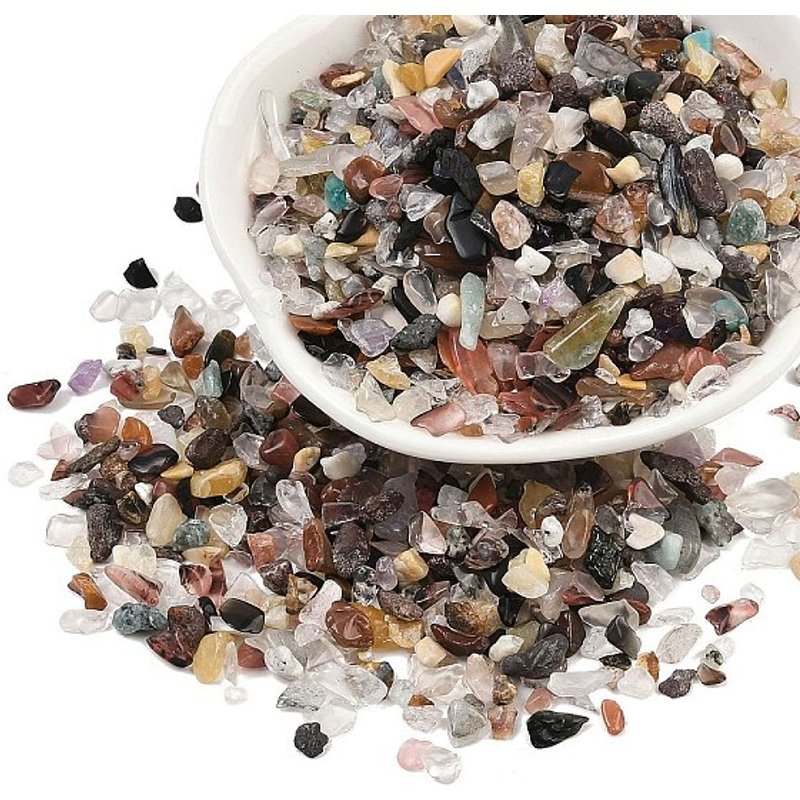 Perles de Gemmes Naturelles et Synthétiques sans Trou, Chip, 3.5-9.5x2.5-5mm — Perles à bijoux
