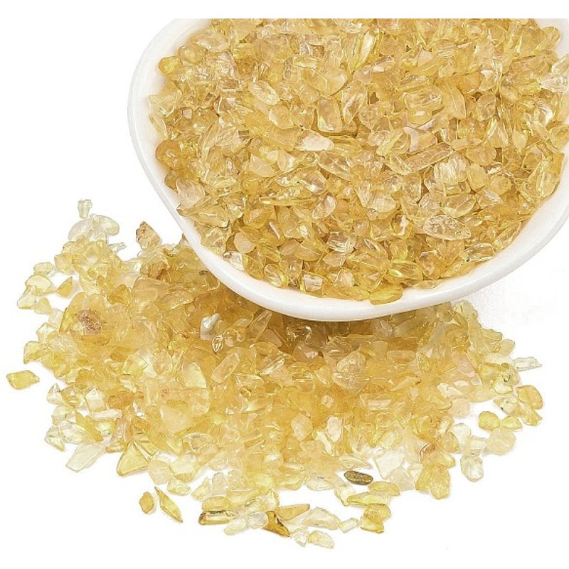 Perles de Quartz Jaune Naturel, Perles Sans Trou, Teintes, Chip, 3.5-9.5x2.5-5mm — Perles à bijoux