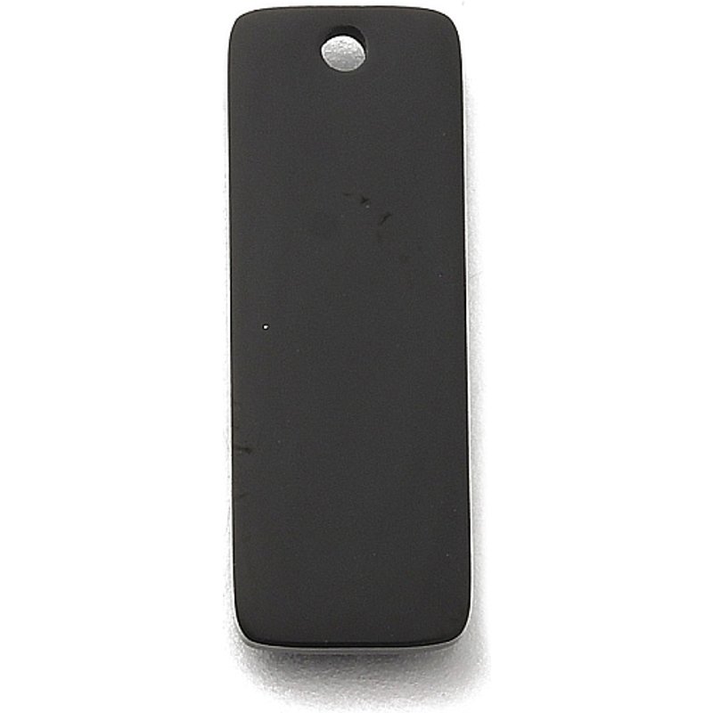 304 Stainless Steel Rectangle Tag Pendants with Ion Plating — Charms & Pendants