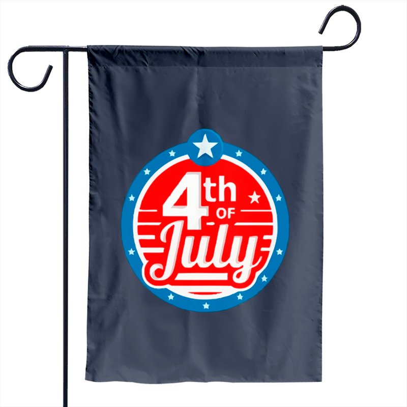 Drapeau de jardin du 4 juillet - Impression double face