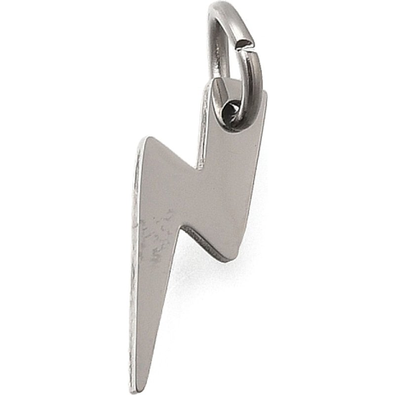 Pendentifs Éclair en Acier Inoxydable 304, Poli à la Main, 16x4.5mm — Breloques et pendentifs