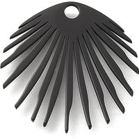 Ion Plating 316 Surgical Stainless Steel Black Fan Pendant — Charms & Pendants