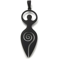 Pendentif Wicca Spiral Goddess en acier inoxydable 304 avec ionisation — Breloques et pendentifs