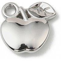 Pendentifs en Acier Inoxydable 304, Sans Nickel, Pomme, 15x15x4mm