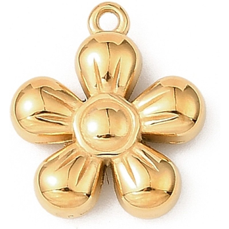 Pendentif en Acier Inoxydable 304, Plaqué Or 18K, Sans Nickel — Breloques et pendentifs