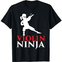 Violin Ninja Violinist Player Music Lover T-Shirt for Men — Mens T Shirts