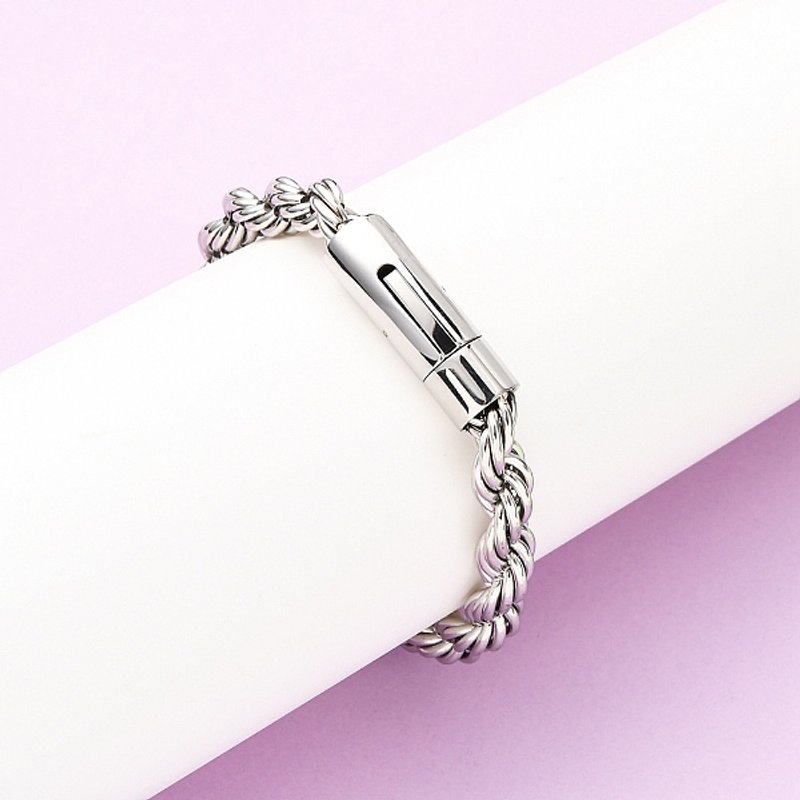Bracelet en Chaîne de Corde en Acier Inoxydable 304 pour Hommes et Femmes — Bracelet Femme