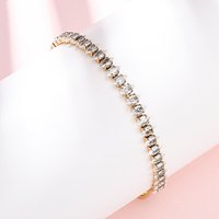 Bracelets de tennis en acier inoxydable 304 pour femmes avec zircon cubique — Bracelet Femme