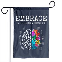 Drapeau de jardin Neurodiversité Embrasser TDAH Autisme ASD
