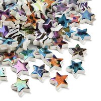 Rainbow Iridescent Acrylic Beads, Mixed Styles, Star — Jewelry Beads