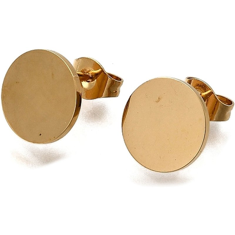 Trouvailles de Boucles d'Oreilles Stud en Acier Inoxydable 304 Plaqué Ionique — Accessoires pour bijoux