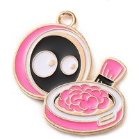 Pendentifs en Émail Alliage, Charms Thème Halloween, Fleur