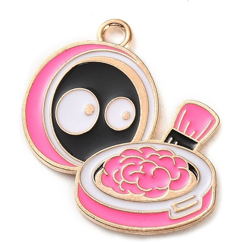 Pendentifs en Émail Alliage, Charms Thème Halloween, Fleur — Breloques et pendentifs