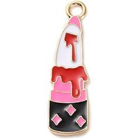 Pendentifs en Émail Alliage, Thèmes Halloween, Doré, 28x8x1.2mm
