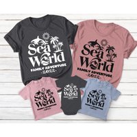 Sea World Family Adventure 2022 Family Matching Shirts for Men — Mens T Shirts