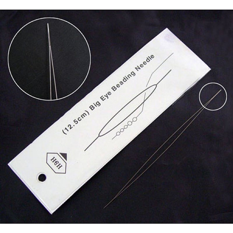 Aiguilles à perles à œil large en acier inoxydable pour la fabrication de bijoux — Outils de création de bijoux