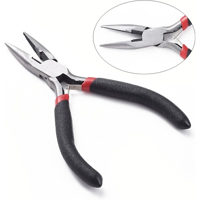 Pince à Nez Chaîne en Acier au Carbone de 5 Pouces pour la Fabrication de Bijoux — Outils de création de bijoux
