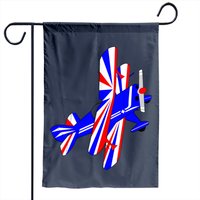 Aerobatic Biplane Garden Flag