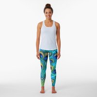 Leggings Peacock Full Glory pour femmes — Legging femme