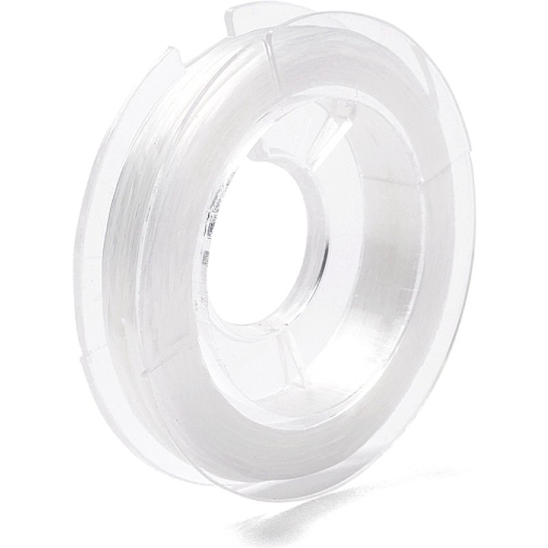 Fil Élastique Cristal Étirable pour Bijoux, Blanc — Chaînes, fils et cordons