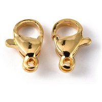 Clips en Acier Inoxydable 304, Plaqué Or 24K