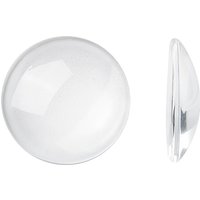 Cabochons en verre transparent pour la création de bijoux, 24,5-25mm — Pierres précieuses en vrac