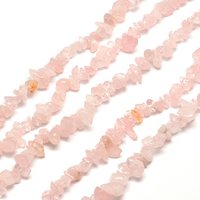 Natural Rose Quartz Chip Bead Strands, 5-8mm, Hole: 1mm, 31.5 inch