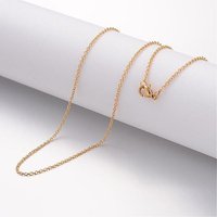 Ion Plating 304 Stainless Steel Necklace with Lobster Clasp, 19.69 inch — Pendant Necklace