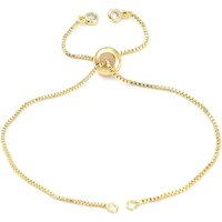 Rack Plating Brass Chain Bracelet Making with Rhinestone