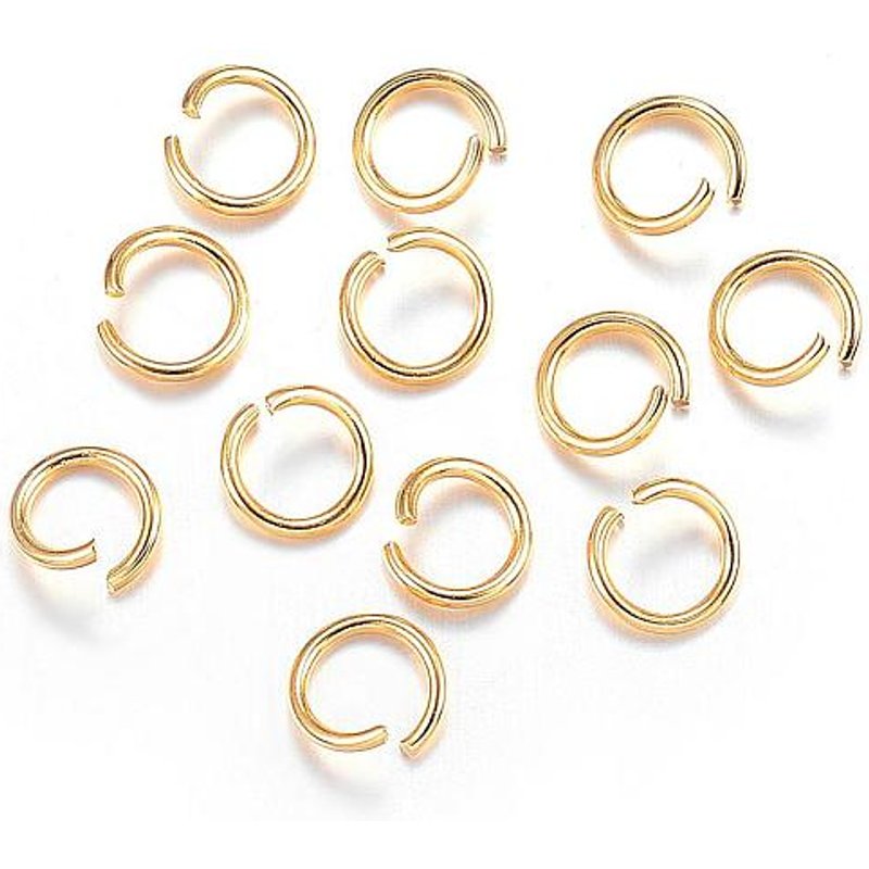 Anneaux Brisés Ouverts en Acier Inoxydable 304, Plaqué Or 18k, 20 Gauge — Accessoires pour bijoux