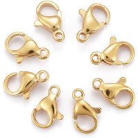 Agrafes en Acier Inoxydable 304, Plaquées Or 24K — Accessoires pour bijoux