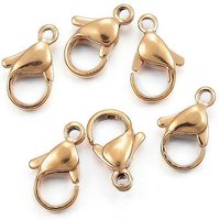 304 Stainless Steel Lobster Claw and Parrot Trigger Clasps — Jewelry Findings