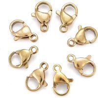 Attaches de homard en acier inoxydable 304 plaqué or 18k — Accessoires pour bijoux