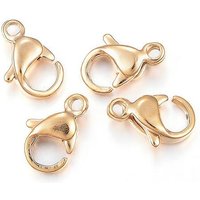 Clips de homard en acier inoxydable 304 - Plaqué or 18k — Accessoires pour bijoux