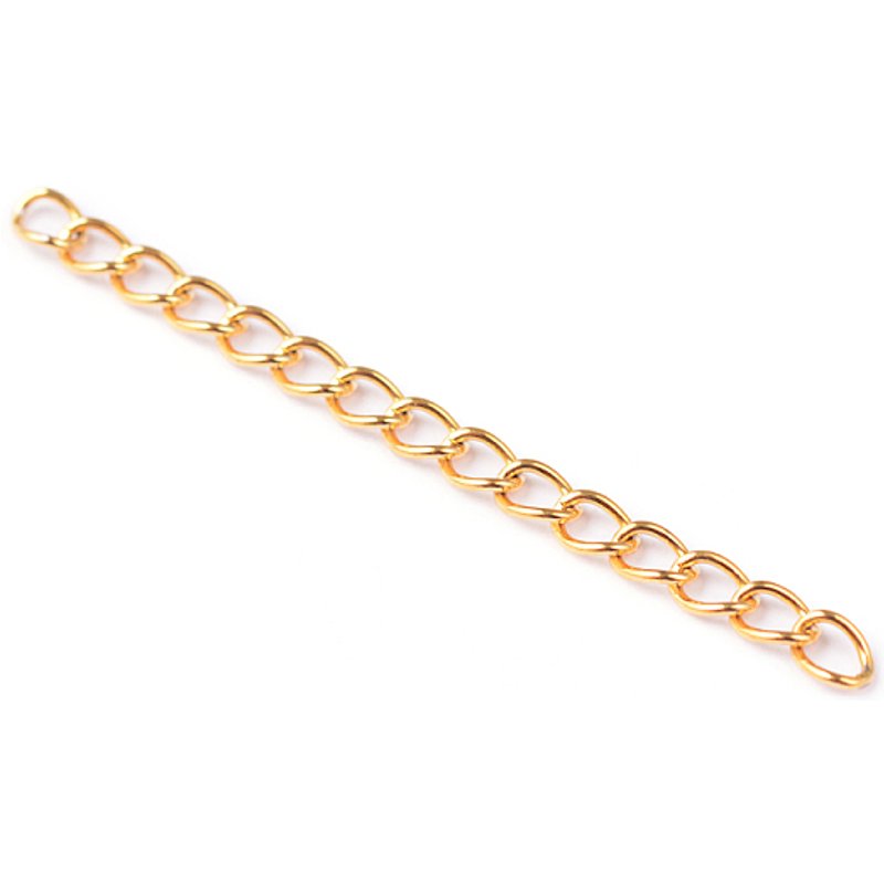 Allonges de chaîne en acier inoxydable 304, plaqué ioniquement, doré 47-53x3mm — Accessoires pour bijoux