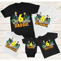 Wild Kratts Men's Custom Party Birthday Matching Shirt