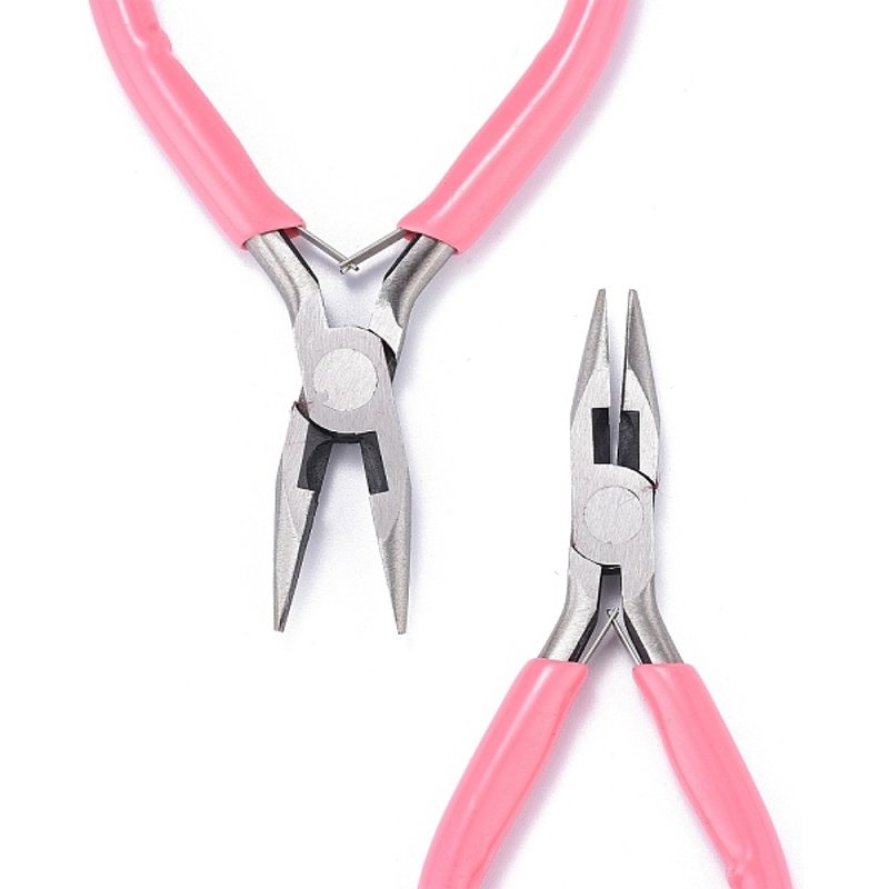 Pince à bijoux en acier au carbone 45# et coupe-fil en rose — Outils de création de bijoux