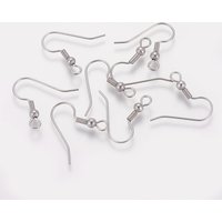 Crochets de Boucles d'Oreilles en Acier Inoxydable Chirurgical 316 avec Boucle Horizontale