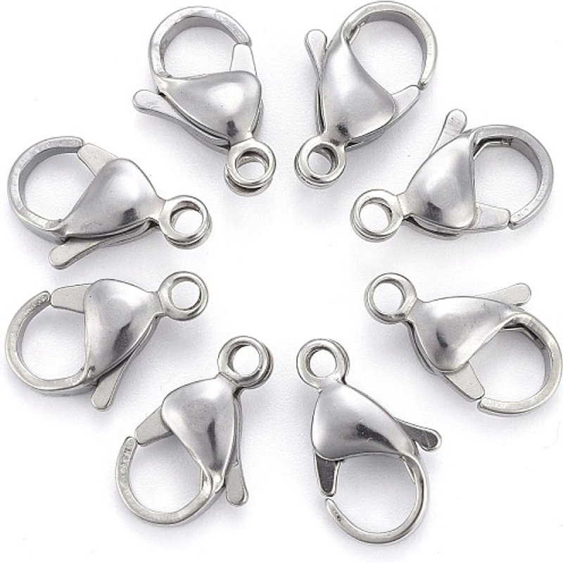 Clips de homard et clips à déclenchement perroquet en acier inoxydable 304 — Accessoires pour bijoux