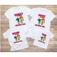 T-shirt d'anniversaire Flintstones pour hommes en famille assortis — T-shirts pour hommes