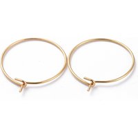 Trouvailles de boucles d'oreilles en acier inoxydable chirurgical 316, plaqué or 18K — Accessoires pour bijoux